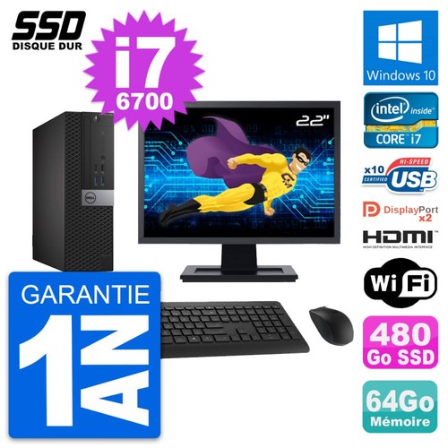 Dell 7040 sff - pc, 22"