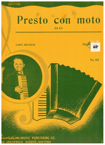 Presto con moto major - con, g