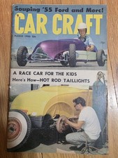 Rivista Artigianale Auto Marzo 1955 Souping '55 Ford Merc Auto da Corsa Hot Rod Fanali Posteriori