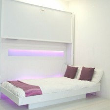 Cuccetta tripla a castello, letto ribaltabile 3 posti, letto matrimoniale+singol