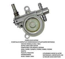POMPA OLIO CATENA VITE SENZA