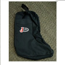 Borsa stivali portastivali western nylon nera Justin 