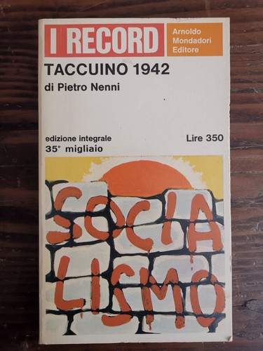 Pietro nenni taccuino 1942 - -,