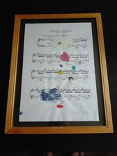 GIUSEPPE CHIARI SPARTITO TECNICA MISTA SU CARTA FIRMATO SIGNED FLUXUS