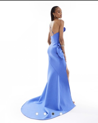 Asos design abito blu scuba - asos,