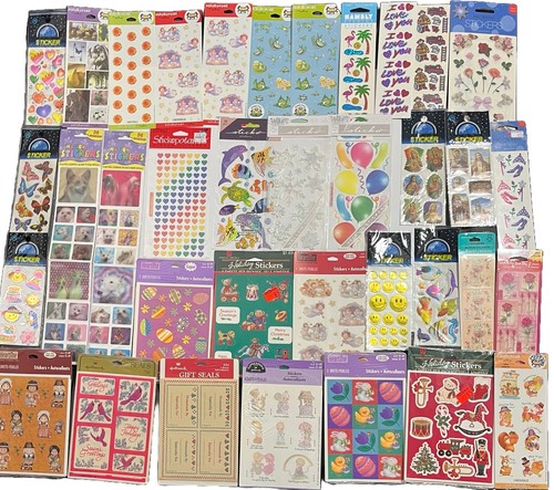 Huge vintage sticker lot mrs - sticker,