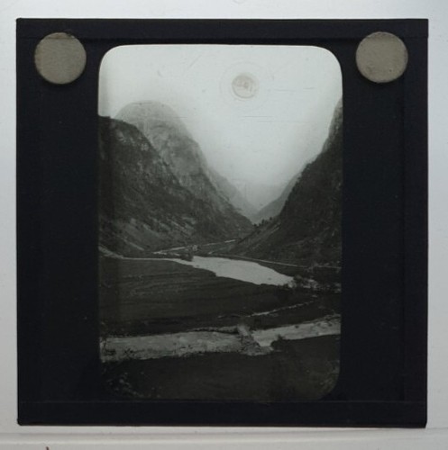 Magic lantern glass slide - magic,