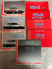 BUNDLE CATALOGHI USO E MANUTENZIONE ALFAROMEO ALFA 164  ORIGINALI ANNI 1990CA