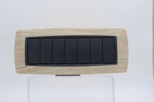 Placche  LIVING LIGHT AIR Compatibili Placchette 3 4 7 moduli LEGNO CHIARO