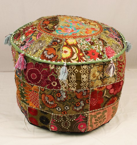 Sgabello pouf vintage etnico