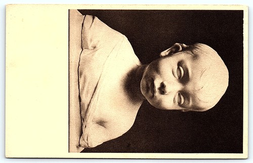 Cartolina busto ragazzino - cartolina, di