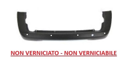 Paraurti posteriore nero - paraurti, con