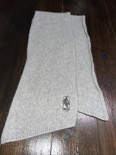 Sciarpa Portolano NBA Basketball 100% Cashmere Grigio Logo