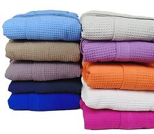 Accappatoio unisex a nido d'ape di puro Cotone vari colori