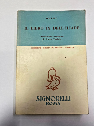 Omero libro dell iliade - libro, ix