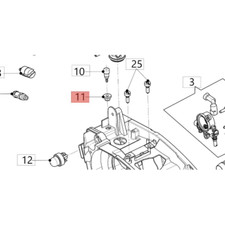 EFCO OLEOMAC PASSATUBO SERBATOIO PER MOTOSEGA MTTH 2400 GSTH 240 ORIGINALE