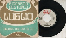 RICCARDO DEL TURCO  raro disco 45 giri STAMPA FRANCESE  Luglio  1968  FRANCE