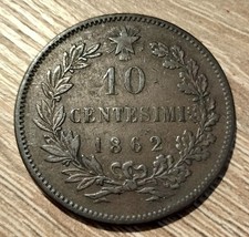 10 Centesimi 1862 NON COMUNE