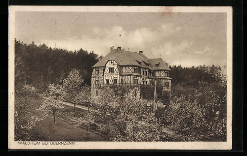 Obernzenn waldheim cartolina - waldheim,,
