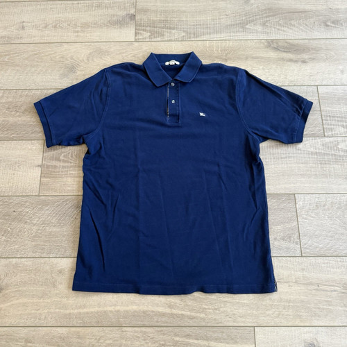 Polo uomo blu burberry - polo,