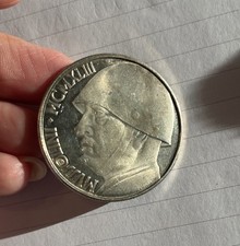 moneta Argento 20 lire mussolini