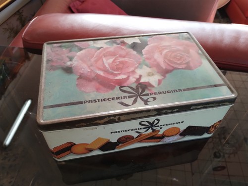 Scatola latta vintage perugina - latta,