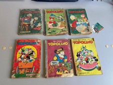 5 FUMETTI TOPOLINO ANNI 50/60 DA LETTURA O PER RESTAURO  , LEGGI DESCROZIONE .