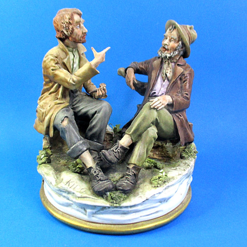 Grande figura porcellana - figura,