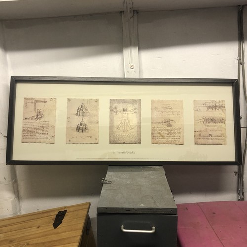 Leonardo vinci framed - da,