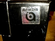 ACERBIS-  2 SGABELLI  LACCATI  NERO- PIEGHEVOLI PER TAVOLO - ANNI '60/70