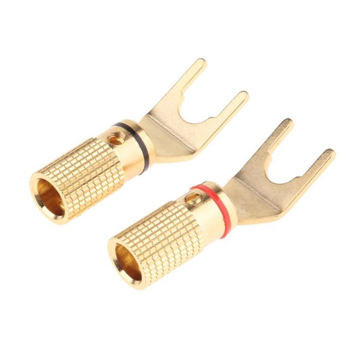 Connettore placcato oro vite - placcato, a