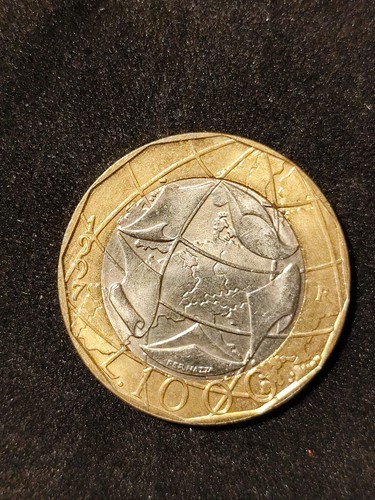 Moneta 1000 lire 1997 con - moneta,