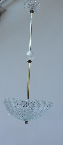 Lampadario vetro anni 40 - lampadario, /40