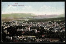 Jena, cartolina, veduta della