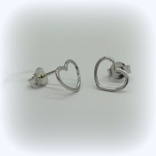 Orecchini cuore a filo in oro