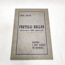 Fratelli Ballori Accessori e ricambi auto listino prezzi 1920-1921