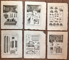 6 stampe antiche Panckoucke &