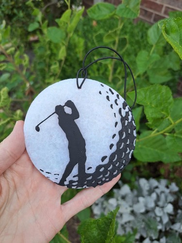 Golf ball golfer freshie - golf,