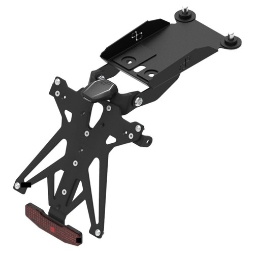 Kit porta targa - targa, regolabile