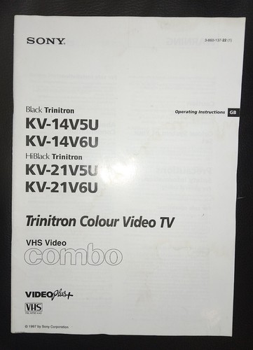 Sony 14v5 21v5 crt - kv-21v5, video
