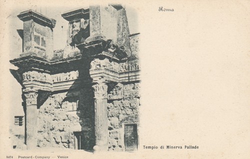 Cartolina roma lazio tempio - cartolina,