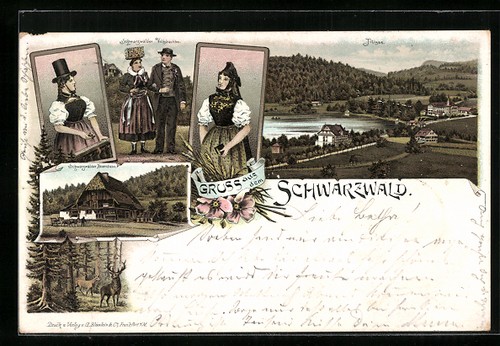 Litografia titisee nella - litografia,