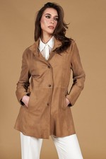 Trench Vera Pelle Scamosciato