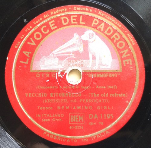 Beniamino gigli vecchio - gigli, –