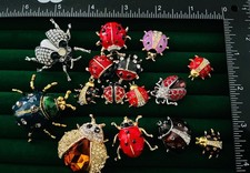 Lotto spille coccinella e