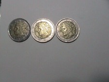 TRE MONETE DA DUE EURO RARE DA