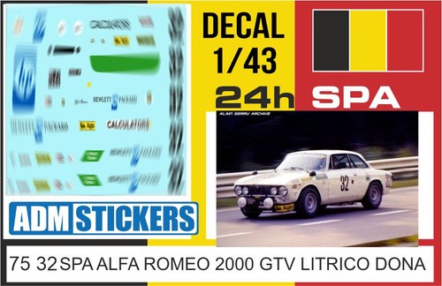 Decal 43 24h spa 1975 - ,