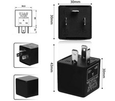 Ricarica indipendente lampeggiante relè LED, 12 Volt, fino a 20 A, 3 poli...