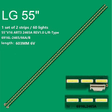 KIT 2 BARRE STRIP 60 LED TV LG