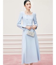 Set abito cappotto tweed lana